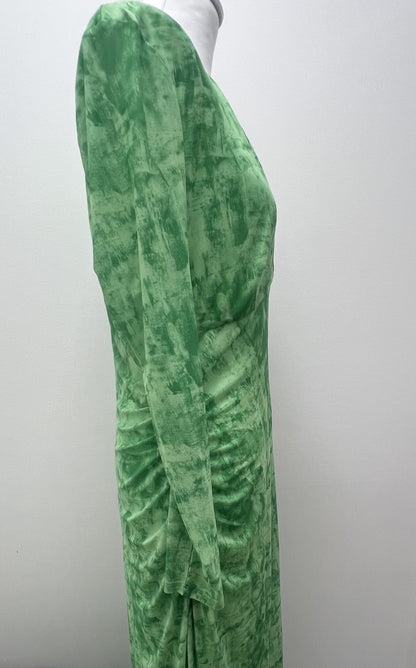 Whistles Green Mesh Dress Size 16 BNWT