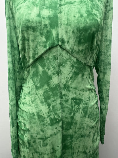 Whistles Green Mesh Dress Size 16 BNWT