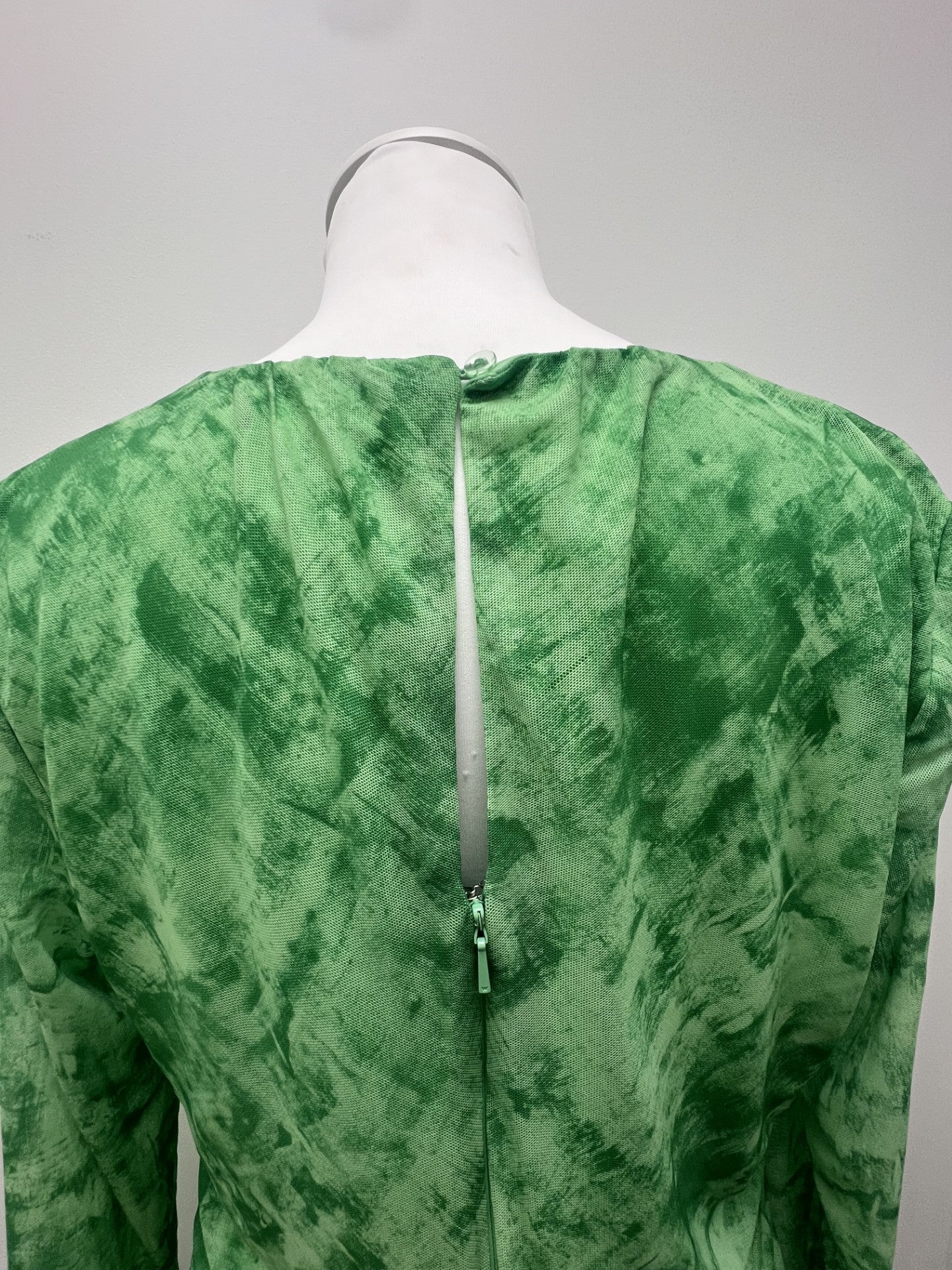 Whistles Green Mesh Dress Size 16 BNWT