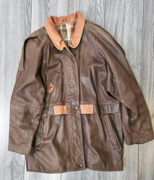 Vintage Corher of Leeds Leather Jacket Size Medium