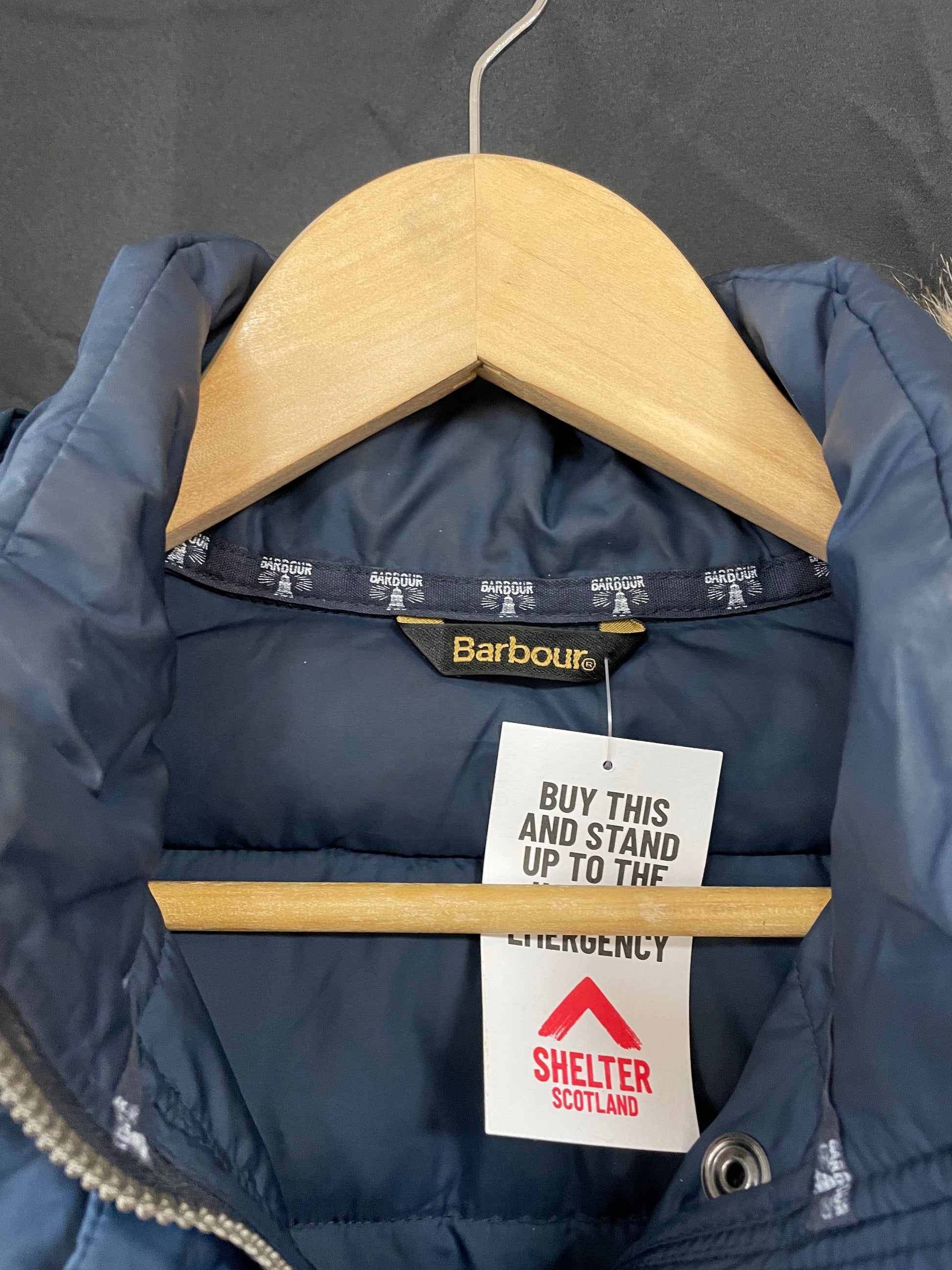 Vervolgen geestelijke gezondheid zoet Barbour Navy Blue Shipper Quilt Puffer Coat Size 8 – Shop for Shelter