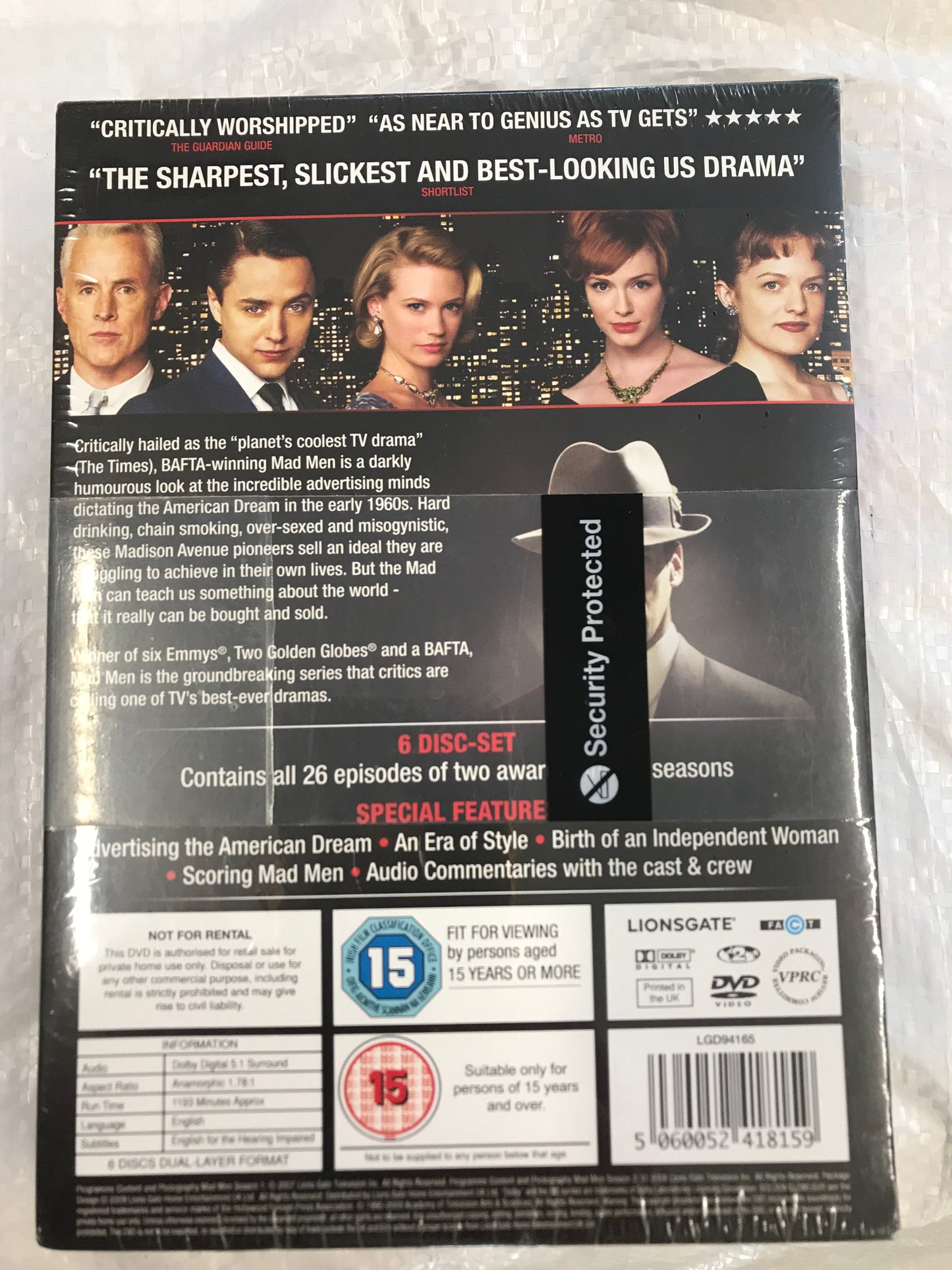 Madmen BN Season 1&2 DVD Boxset