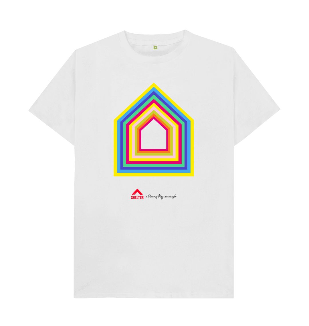 White Morag Myerscough x Shelter Organic T-shirt
