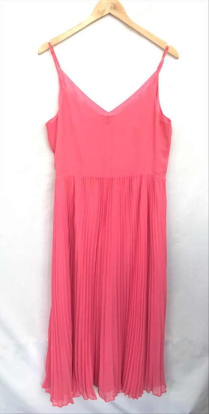 Oasis Pink 2 Piece Lace Top Maxi Dress, Size UK 16, BNWT, RRP £78.00
